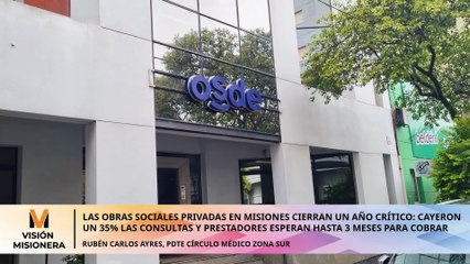 Las obras sociales privadas en Misiones cierran un año crítico cayeron un 35% las consultas