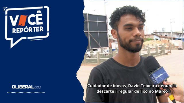 Cuidador de idosos, David Teixeira denuncia descarte irregular de lixo no Marco