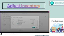 Adjust Inventory in Business Central | After a Physical Count of Inventory