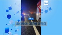 Italie : un camion-citerne explose après une collision avec un autre poids lourd