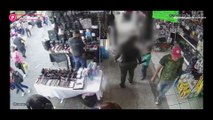 📹 Cámaras de seguridad captan a una mujer llevándose una caja de un negocio en Durango, iba acompañada de un menor 📦🚨