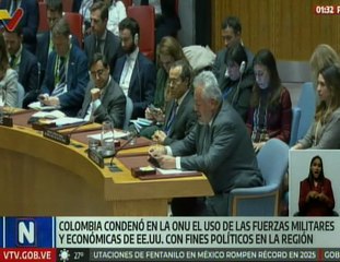 Colombia condenó el uso de la fuerza militar de EE.UU. en el Caribe