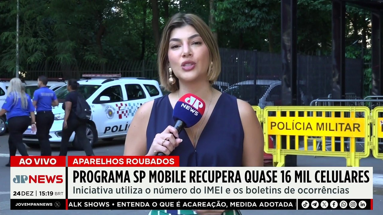Programa SP Mobile recupera quase 16 mil celulares roubados | TEMPO REAL