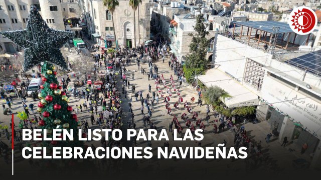 Belén listo para las celebraciones navideñas