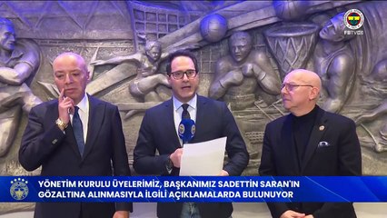 Fenerbahçe yönetiminden Sadettin Saran'a ilişkin açıklama