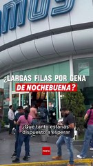 Nochebuena regia: largas filas por carne y tamales en San Nicolás