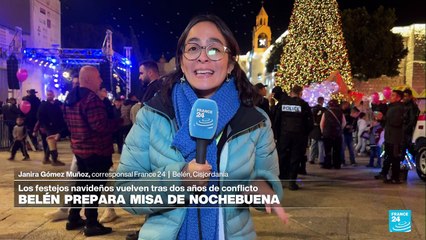 Villancicos y misa de nochebuena en Belén, con la mente en la violencia israelí en Gaza y Cisjordania