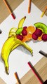 Dessiner des fruits avec les feutres Stabilo