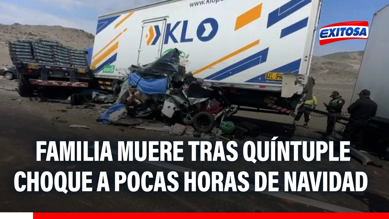 Tragedia en Casma: Quíntuple choque deja sin vida a una familia a pocas horas de Navidad