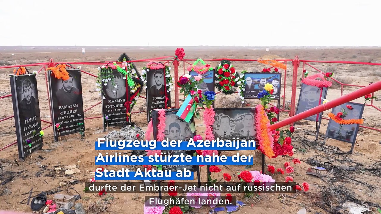 Aktau erinnert an die Flugkatastrophe von Kasachstan