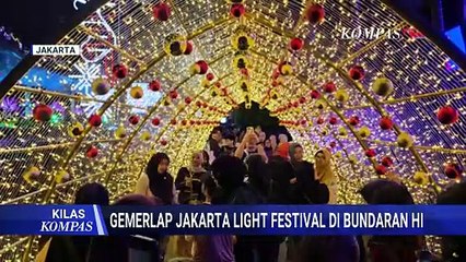 Warna-Warni Cahaya Hiasi Bundaran HI, Jakarta Light Festival 2025 Curi Perhatian Warga Ibu Kota