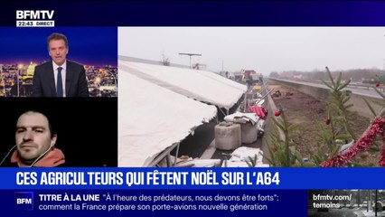 Ces agriculteurs qui fêtent Noël sur l’A64 - 24/12