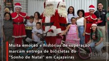 Muita emoção e histórias de superação marcam entrega de bicicletas do “Sonho de Natal” em Cajazeiras