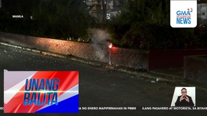 Ilang kabataang nagpaputok sa pagsalubong ng Pasko, sinita ng barangay; ilang residenteng nagreklamo, nangambang baka pagmulan ito ng sunog | Unang Balita