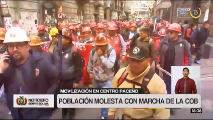 Tensión en el centro paceño por bloqueos de la COB; población rechaza medidas de presión