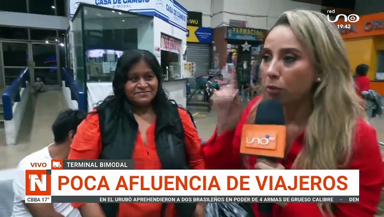 MOVIMIENTO EN LA TERMINAL BIMODAL A HORAS DE NAVIDAD