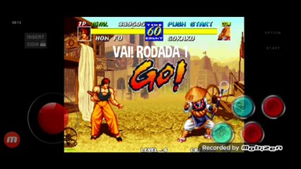 Fatal Fury 3 Hon Fu vs Sokaku Mochizuki fala de vitória do Sokaku Mochizuki em português