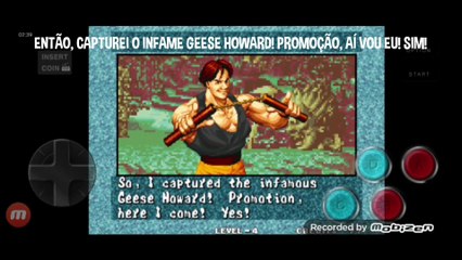 Fatal Fury 3 Hon Fu vs Geese Howard fala de vitória do Hon Fu em português
