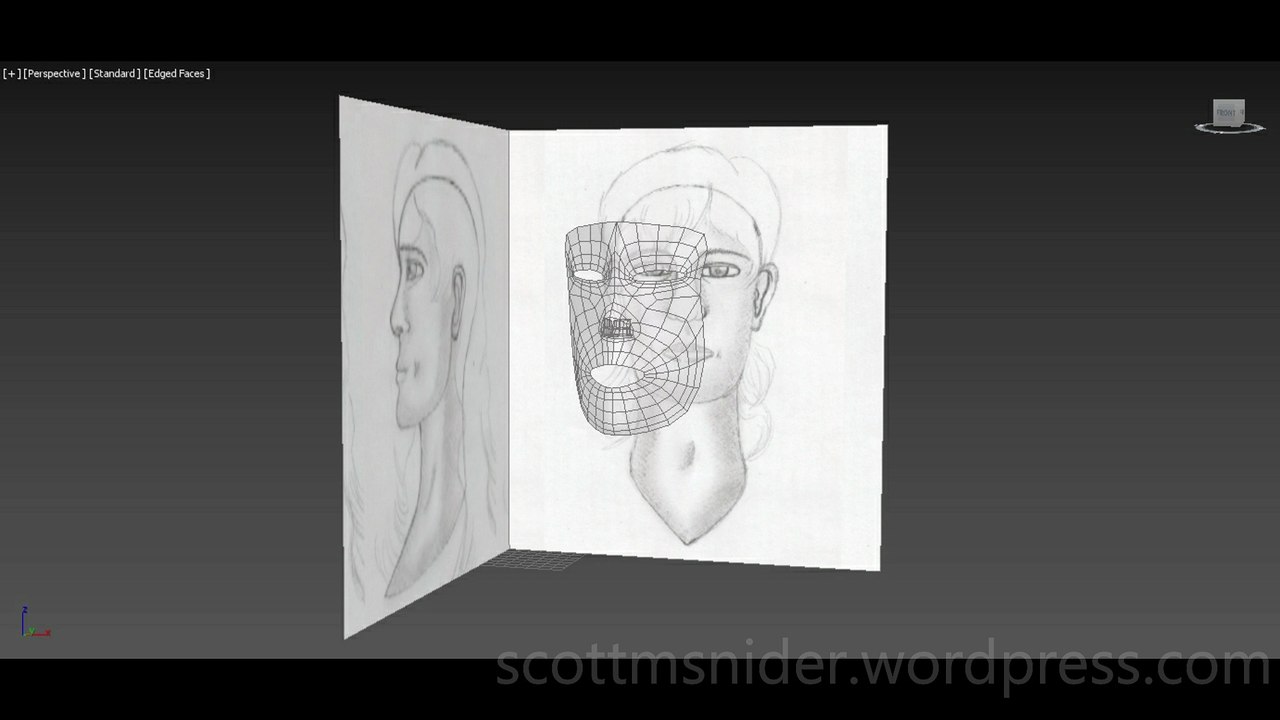 Flame: 3DS MAX Practice Polygon Modeling Head Model Video #1 (12-24-2025)