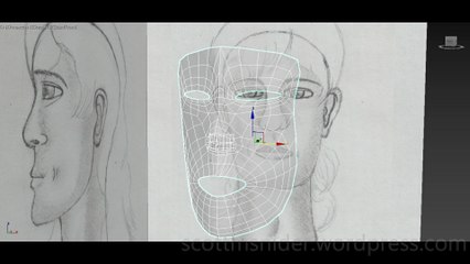 Flame: 3DS MAX Practice Polygon Modeling Head Model Video #4 (12-24-2025)