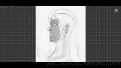 Flame: 3DS MAX Practice Polygon Modeling Head Model Video #6 (12-24-2025)