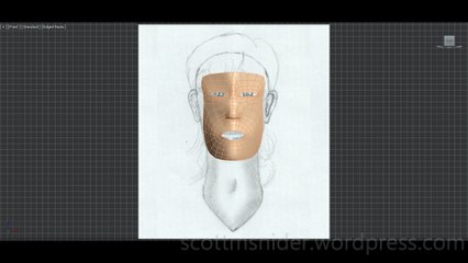 Flame: 3DS MAX Practice Polygon Modeling Head Model Video #7 (12-24-2025)
