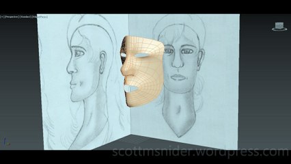 Flame: 3DS MAX Practice Polygon Modeling Head Model Video #11 (12-24-2025)