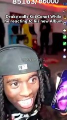 Drake CALLS Kai Cenat on stream
