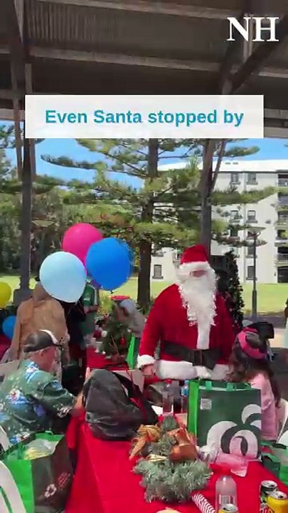 Christmas Lunch in the Park in Newcastle - Newcastle Herald - December 25, 2025