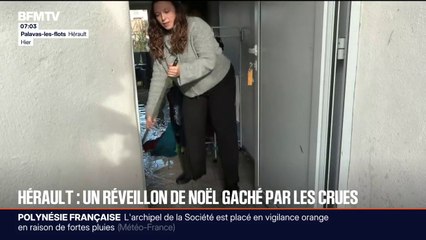 Hérault: des familles ont passé le réveillon à nettoyer leurs maisons après les inondations