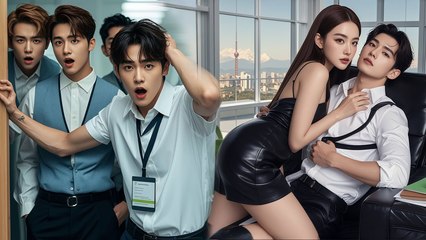 Quand la passion est à son comble, on frappe à la porte la fille se cache et le CEO perd le contrôle