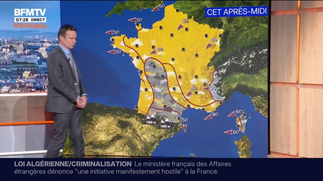 De la neige dans les Pyrénées, de la pluie dans le Roussillon, un temps ensoleillé en Bretagne... La météo de ce jeudi 25 décembre