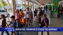 Penumpang Kereta Api di Stasiun Tugu Yogyakarta Meningkat | KOMPAS SIANG