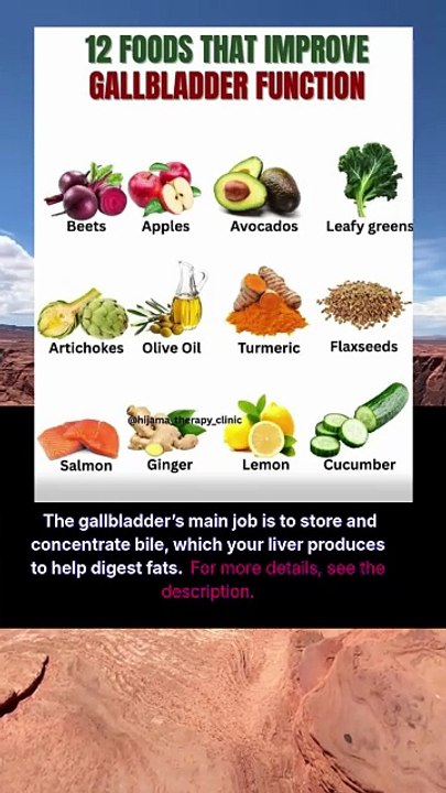 12 foods that improve gallbladder function
