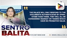 Malakanyang, itinuturing na 'tsismis' ang umano'y pagkakasama ng ilang Cabinet secretaries sa 'Cabral files'