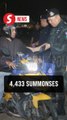 Johor police issue 4,433 summonses in Christmas, New Year's Eve operations