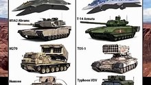 comparison of the main weapons of the US vs Russia military