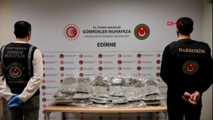 Kapıkule'de otomobilde 22 kilo esrar ele geçirildi