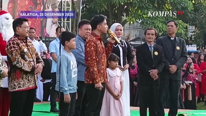 Gibran Hadiri Perayaan Natal di Salatiga, Ajak Doakan Korban Banjir Sumatera hingga Bagikan Kado