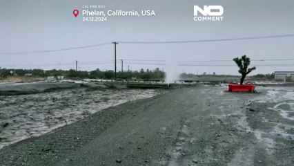 طوفان زمستانی در کالیفرنیا سیلاب، رانش گل‌ولای و برف با دید نزدیک به صفر آورد