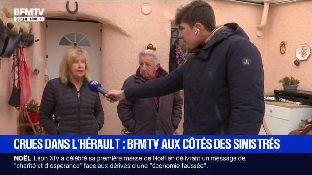 Il y avait facilement 10 centimètres d'eau dans la maison et de la boue : ces habitants de l'Hérault touchés par les fortes crues ont dû s'adapter pour célébrer Noël