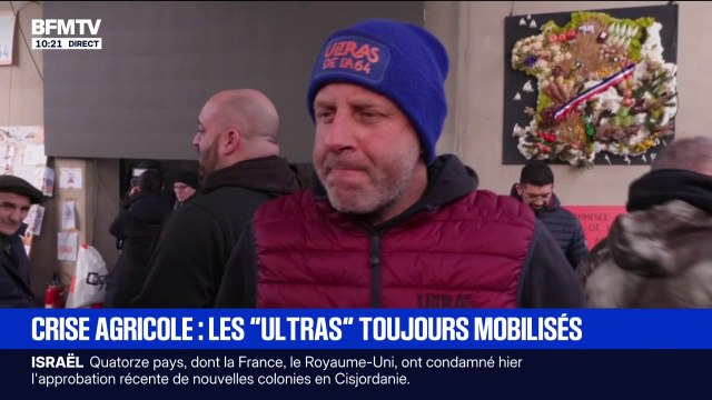 On a pas le choix : ces agriculteurs restent mobilisés sur l'A64 pour Noël