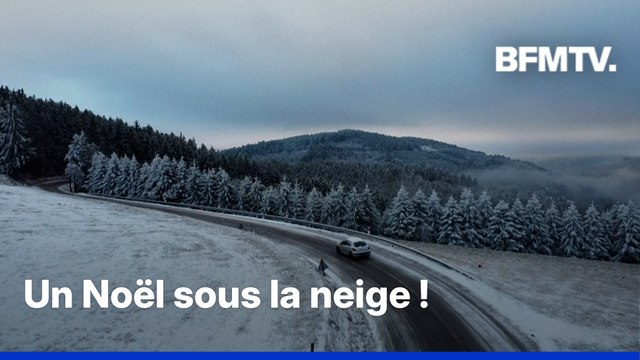 Saint-Étienne, Le Pilat… Il a neigé dans plusieurs communes de France pour Noël