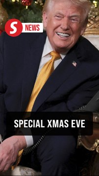 Donald Trump's Xmas eve: Service members and kids