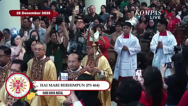 [FULL] Momen Khidmat Misa Natal Pontifikal di Gereja Katedral Jakarta, 25 Desember 2025