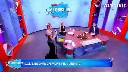 Ece Erken'in "kendi sesimle okudum" dediği şarkı sosyal medyada alay konusu oldu!
