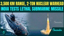 India’s Underwater Might: 3,500 Km Range K-4  Missile From Nuclear Submarine INS Arighaat Launched