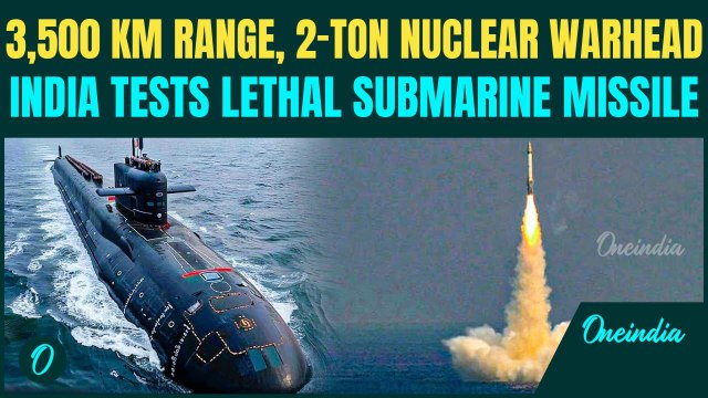 India’s Underwater Might: 3,500 Km Range K-4 Missile From Nuclear Submarine INS Arighaat Launched