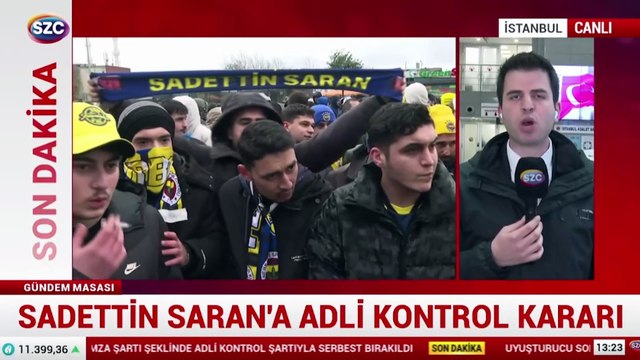 Sadettin Saran adli kontrolle serbest