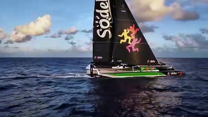 Sodebovoile 2025 - ALERTE DRONE  Le rythme ne faiblit pas pour Sodebo Ultim 3.